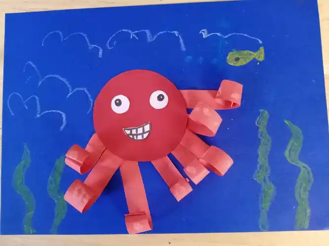 北峪口幼儿园手工活动——可爱的八爪鱼
