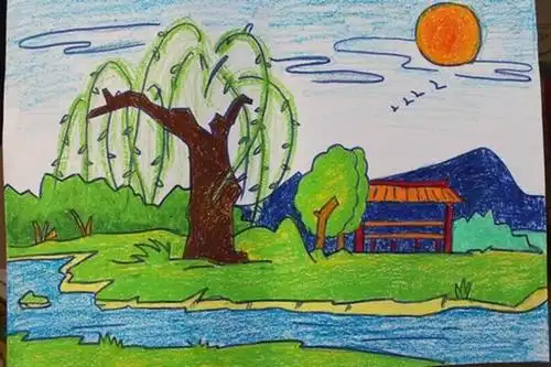 春天来了绘画图片大全春天来了的绘画作品图片有哪些