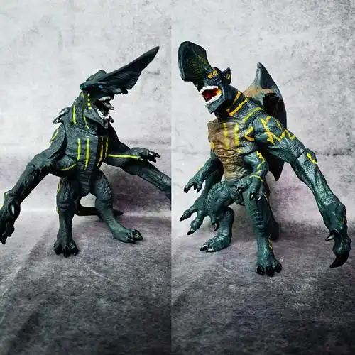环1太平洋机甲怪兽模型玩具可动人偶手办摆件斧头兽刀头兽 哥俩好