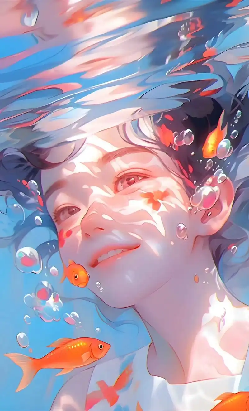 梦幻水底 | 彩色精灵壁纸 今天给大家分享个性化手机壁纸,使 - 抖音