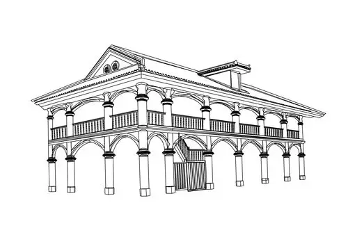 遵义会议会址插画