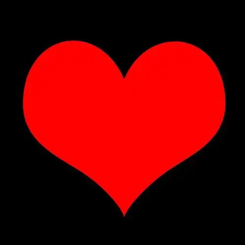 黑底红色爱心的图片