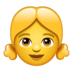 下载女孩的emoji表情大图