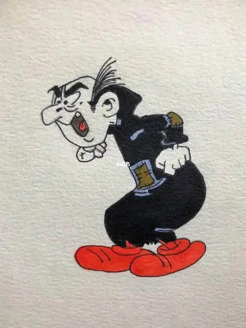 蓝精灵格格巫人物简笔画图片女巫简笔画