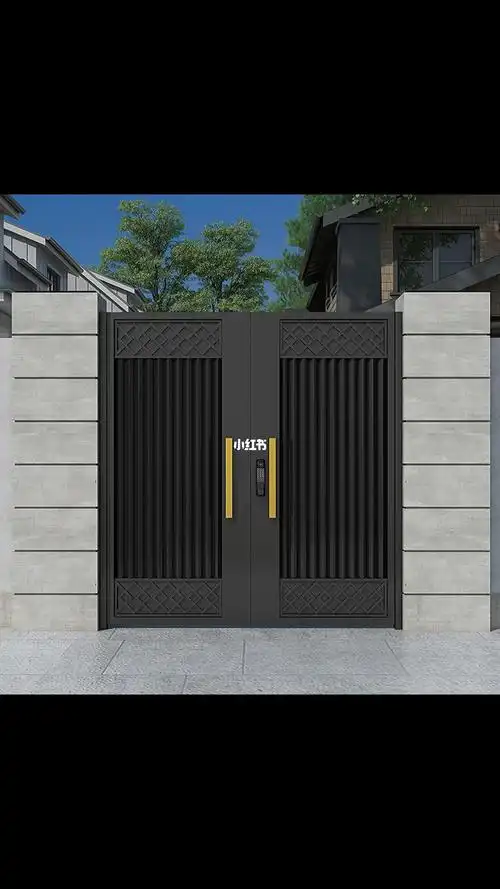 别墅庭院门#庭院门  #铝艺庭院门  #不锈钢庭院门  #别墅大门设计