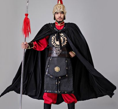 中国古代将军盔甲出租汉朝战袍将军舞狮打鼓舞演出服出租影视戏服