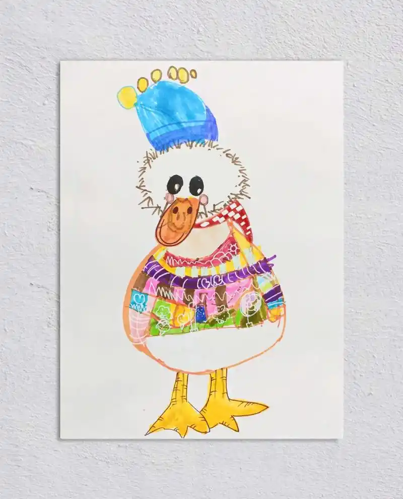 柯尔鸭 绘画#儿童美术 - 抖音