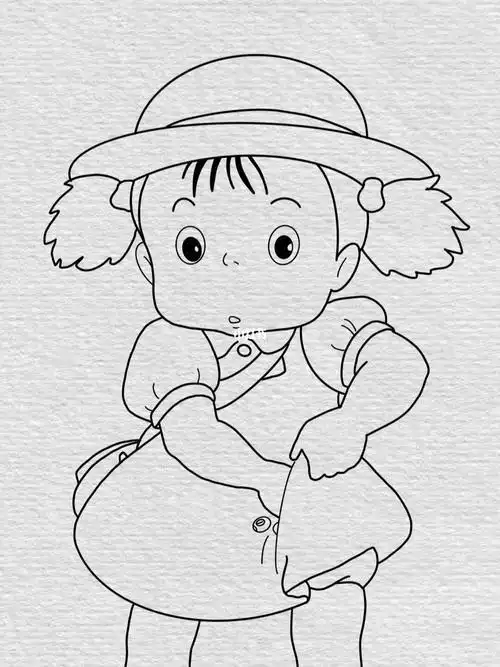 宫崎骏龙猫电影人物简笔画教程已附色69龙猫龙猫怎么样电影简笔