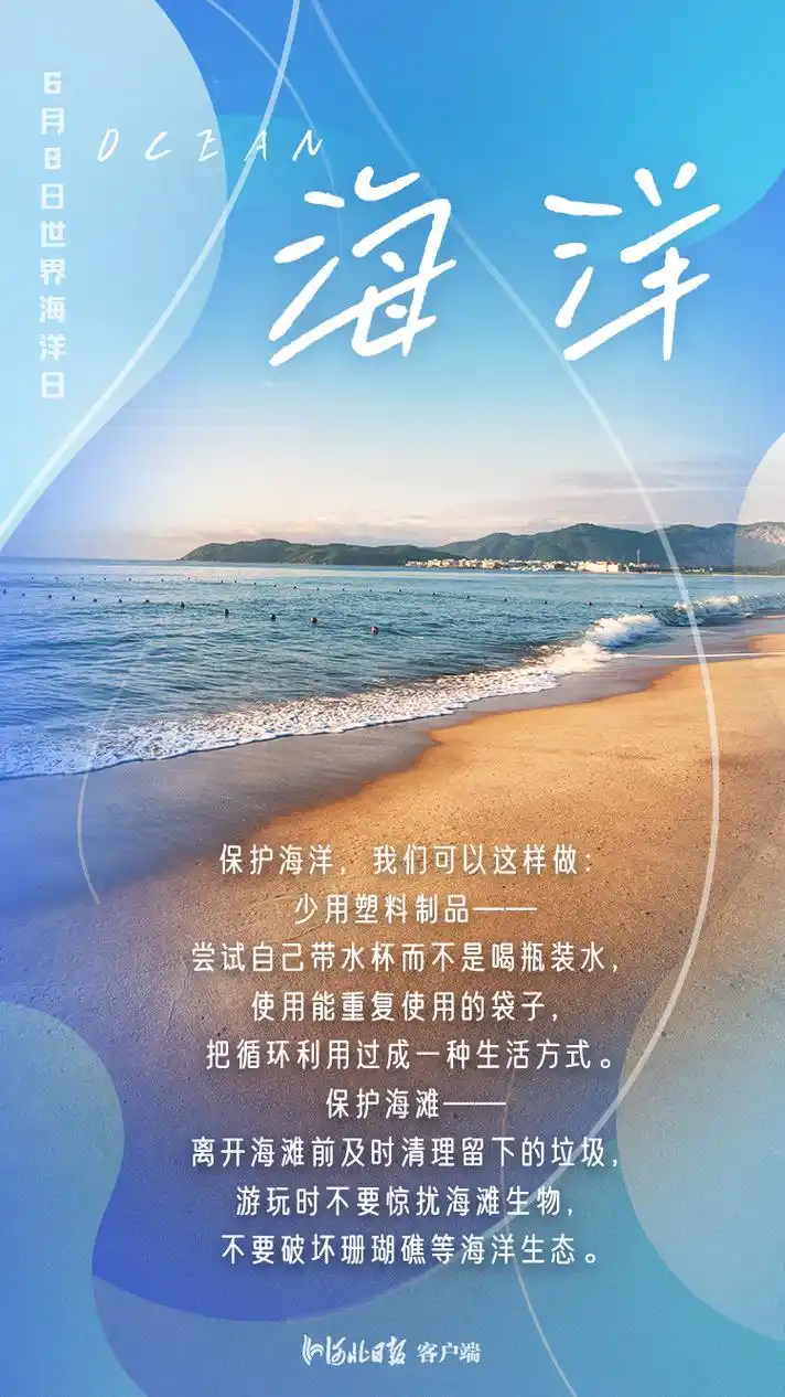 世界海洋日·海报|保护海洋,守护蓝色家园_河北新闻网