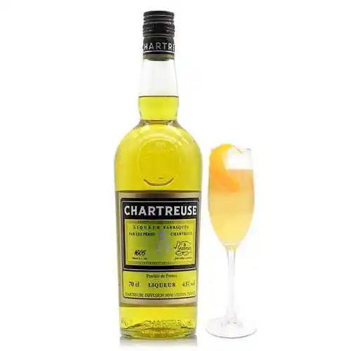 法国查特黄香甜酒chartreuse liqueur 黄荨麻酒 原装进口