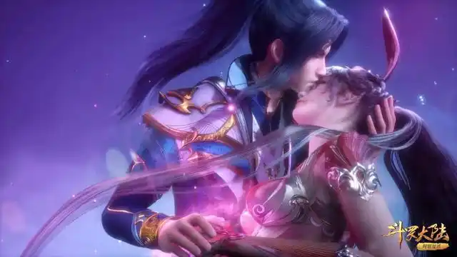 散发唐三向小舞深情索吻可惜两人点到为止最终便宜了千仞雪