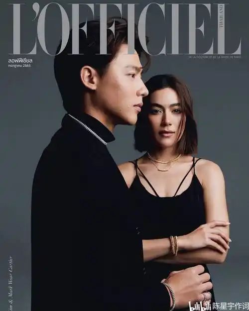 原创泰国明星夫妇markprin和kim求婚后首刊杂志封面夫妇俩四部新泰剧