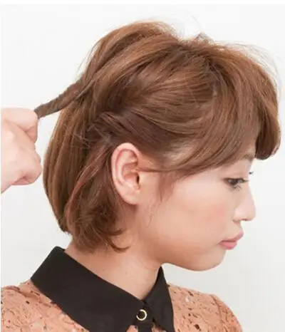 短发波波头怎么扎 展现清爽时尚气质感