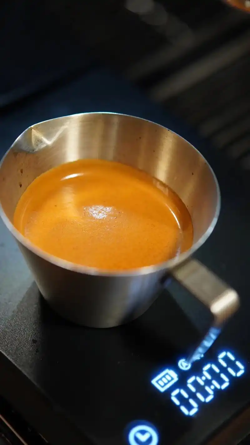 意式浓缩咖啡液.