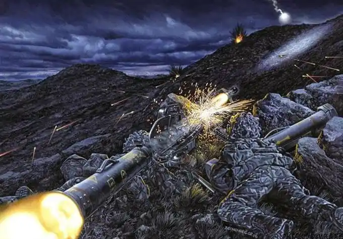 精绝轮美手绘马岛战争艺术画图片9