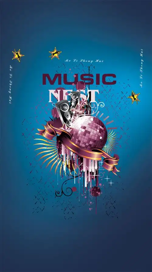 音乐海报psd分层素材 - 素材中国16素材网