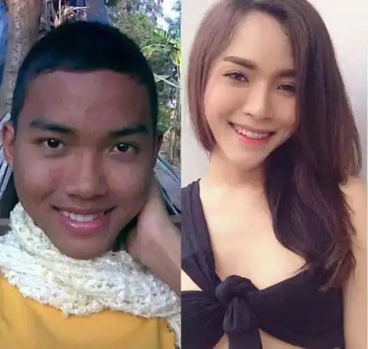 5张辣眼睛的泰国人妖前后对比图,看到最后一张惊呆了!