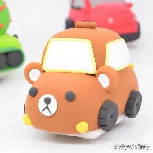 "粘土 回力车"我们一起溜弯去,这个趣味手工diy新品有点萌