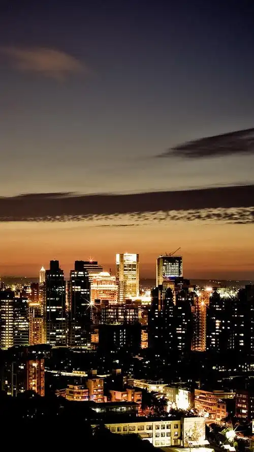 夜晚城市美景唯美梦幻繁华都市高清手机壁纸