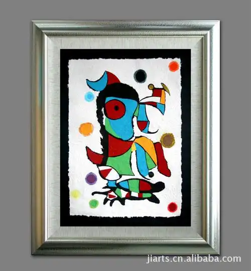 彩色手工工艺纸拼贴版画---原生态纸艺*米罗系列