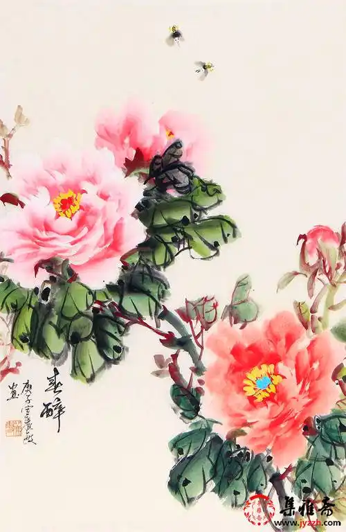 原创名家国画宣丽敏写意牡丹作品欣赏让你大饱眼福