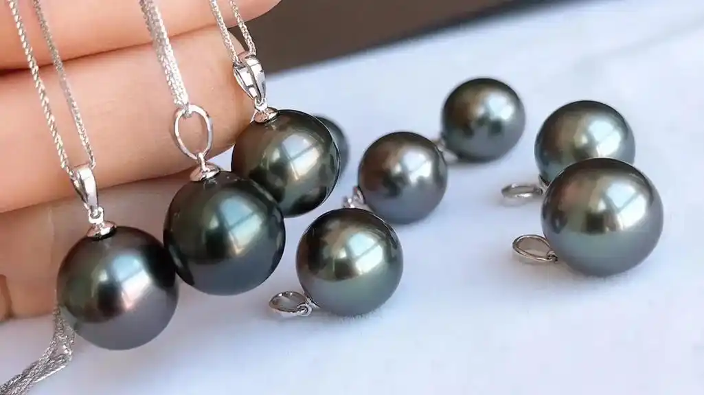 18k金黑珍珠项链.93 520节日特惠活动9797天然大溪 - 抖音