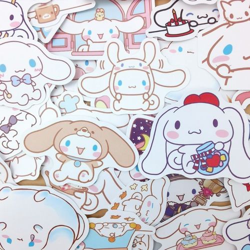 三丽鸥玉桂狗手帐贴纸50张不重复ins日系可爱超萌少女心大耳狗儿