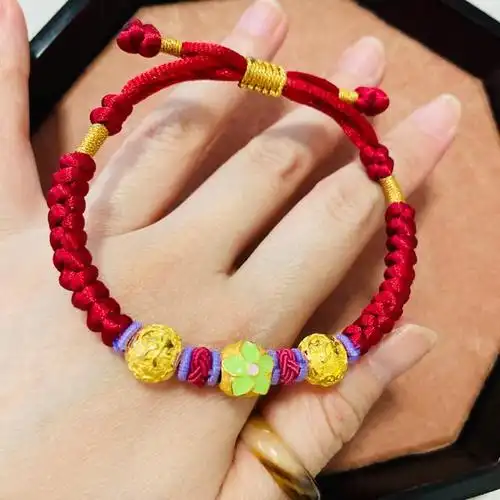 金刚结手链编法收尾