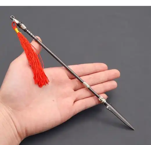 三国演义周边武器常山赵子龙赵云龙胆枪合金武器工艺品模摆件22cm