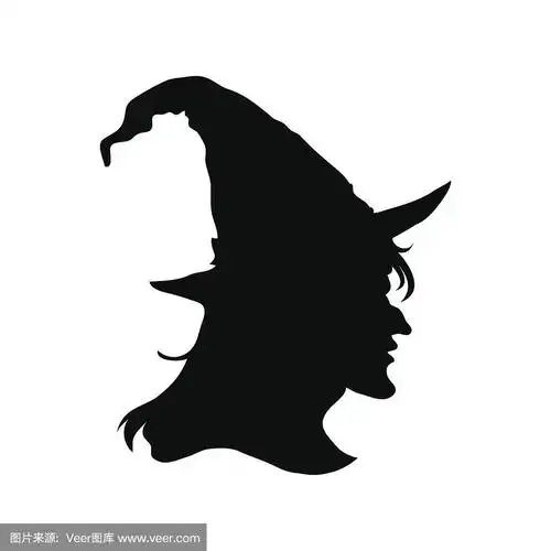 女巫,人的头部,女人,绘画插图,符号