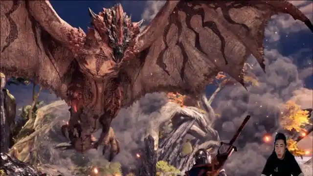 怪物猎人 世界:喷火攻击,带毒利爪,狩猎火龙,天空中的霸主!