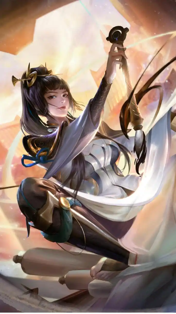 王者荣耀壁纸——上官婉儿  言为心声,字为心画.