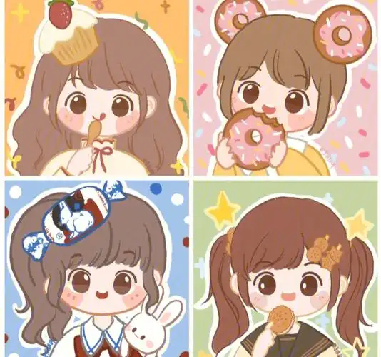 吃货女生闺蜜头像