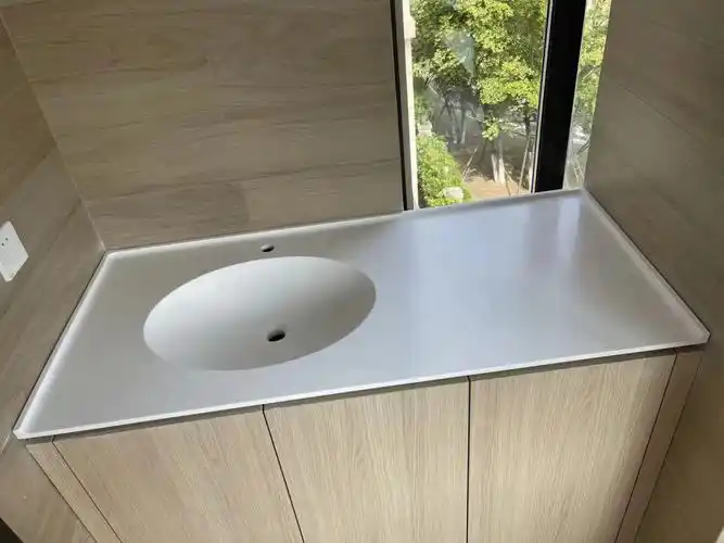 杜邦可丽耐一体台盆实拍图