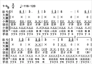 鼓号队训练方法及乐谱总谱