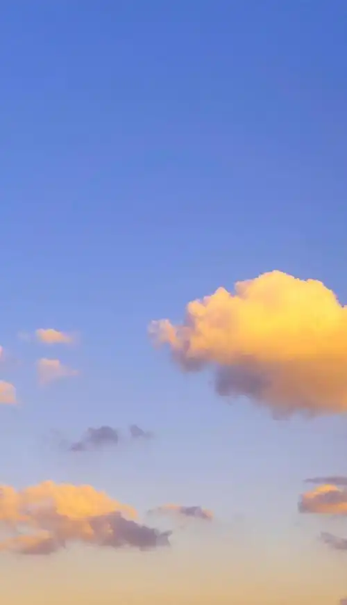 傍晚的黄昏美景