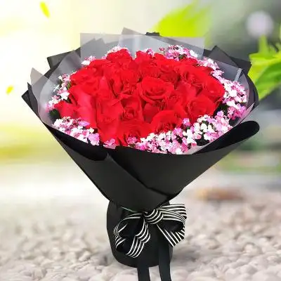 七夕情人节生日鲜花速递日照市五莲县莒县11红玫瑰礼盒同城送