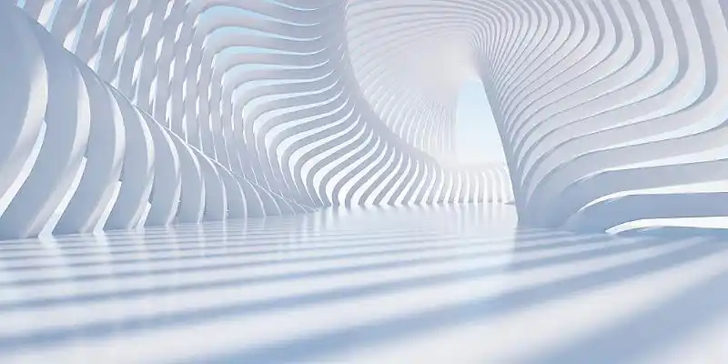 c4d商务风立体几何空间光影通道背景创意科技空间