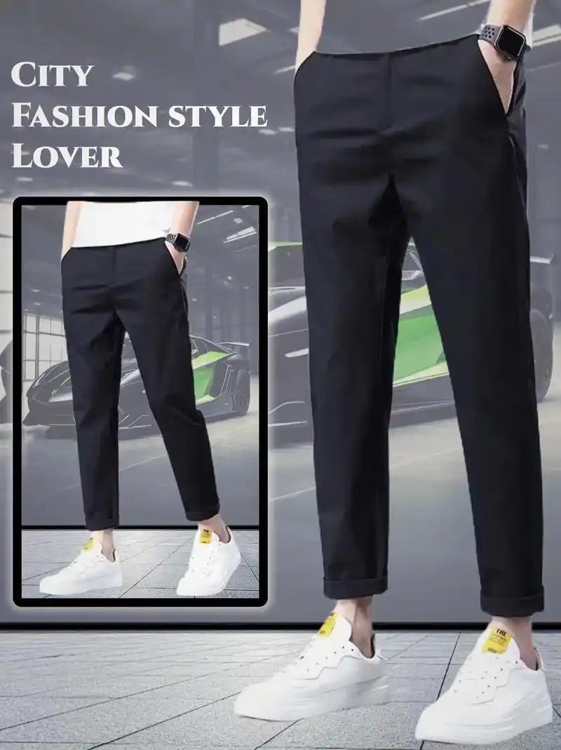 真维斯夏季薄款男士九分休闲裤