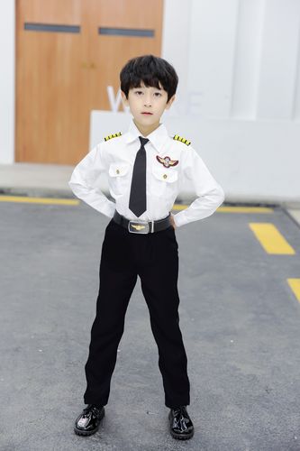儿童军装海军演出服警官官服空军制服角色扮演套装儿童演出服