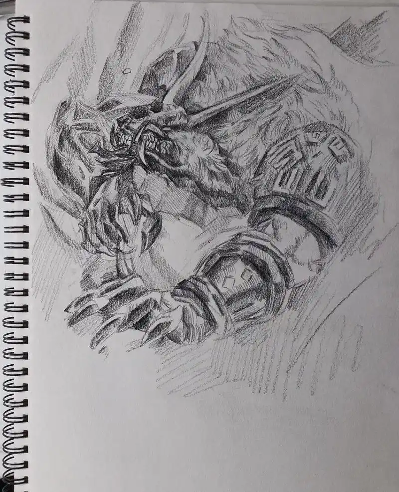 英雄联盟速写.#沃里克 #亚托克斯 #英雄联盟  - 抖音