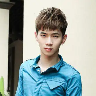 男生帅气短发发型图片短发纹理烫视觉效果最好