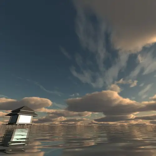 天空3d日落0153d模型