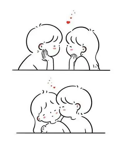 情侣爱情寓意简笔画手绘教程图片简单的爱情简笔画画法动漫真人大全简