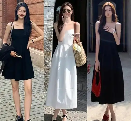 夏天吊带裙怎么搭配衣服图片(吊带如何挑选穿搭)