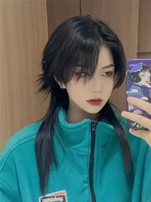 鱼头假发短发日系狼尾头自然蓬松帅气修脸男女日常整顶假发