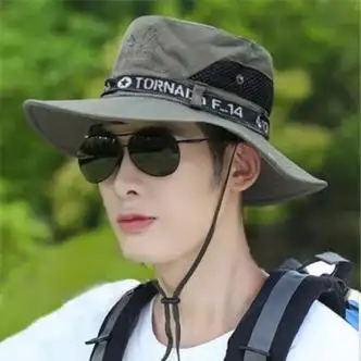 渔夫帽男夏季帽子棒球帽女户外登山时尚防晒折叠太阳帽男士钓鱼帽