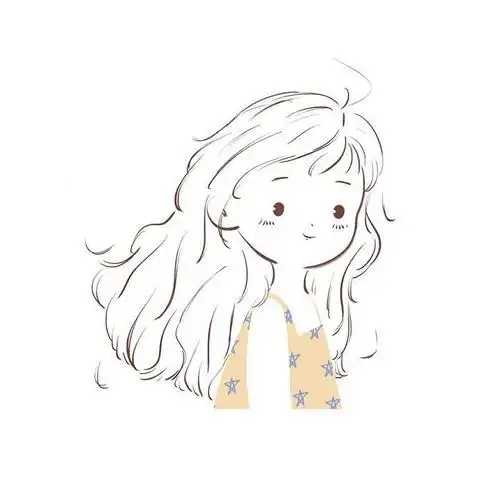 2020独一无二的流行微信简笔画女生头像