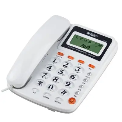8018电话机座机 固定家用 办公室商务电信有线客服坐机老人