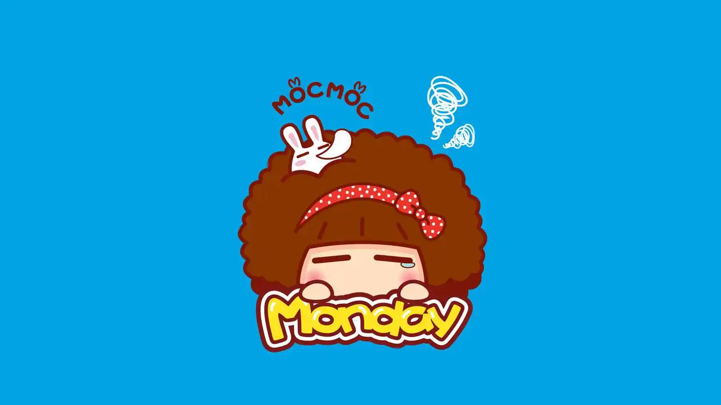 摩丝摩丝一周心情高清可爱卡通图片合集电脑桌面壁纸下载